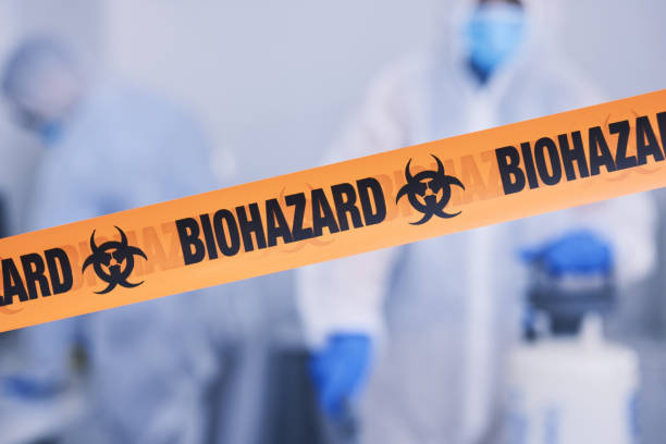 Professional Biohazard Cleanup technician working in Braintree, MA